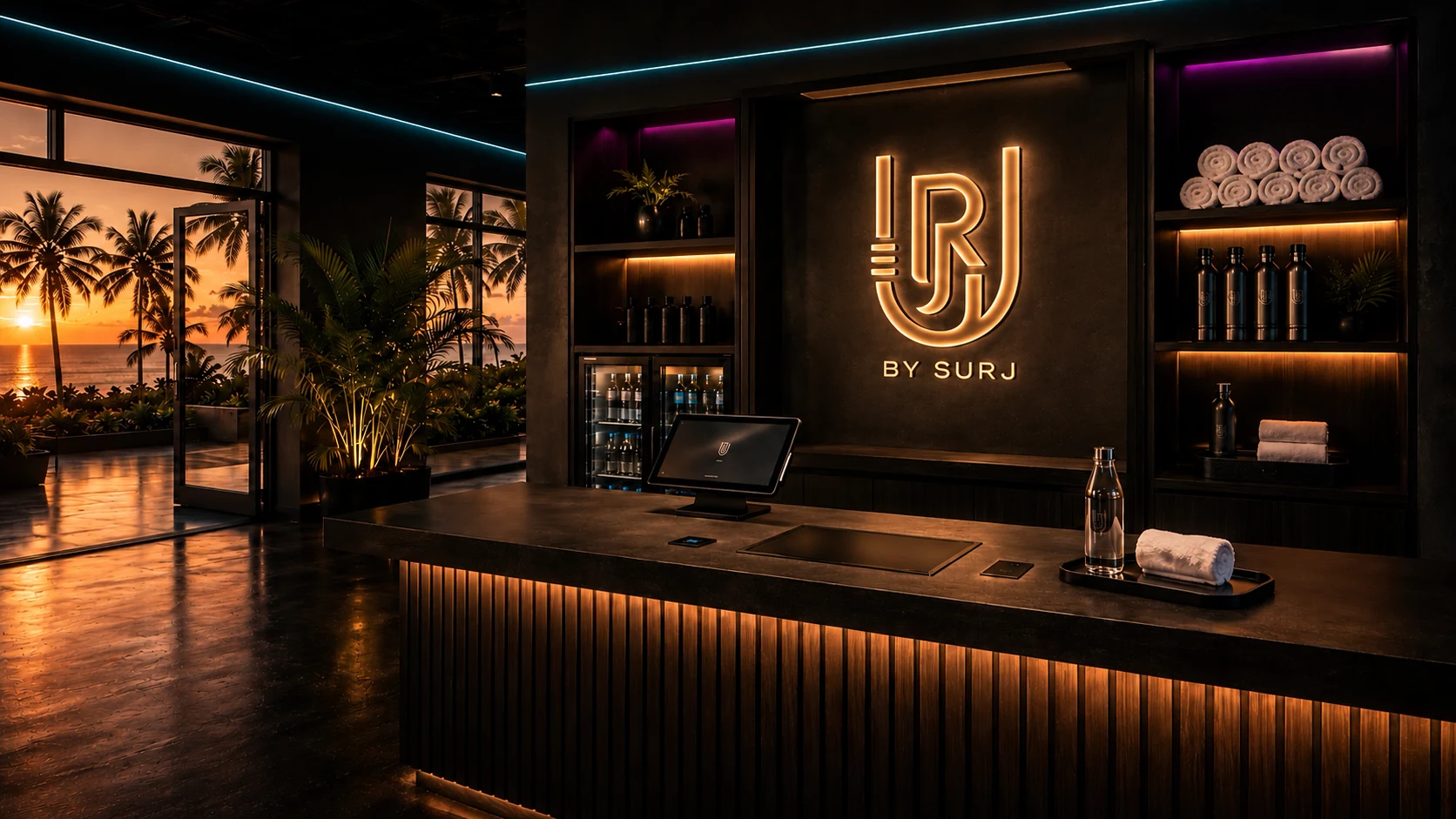 URJ check-in bar